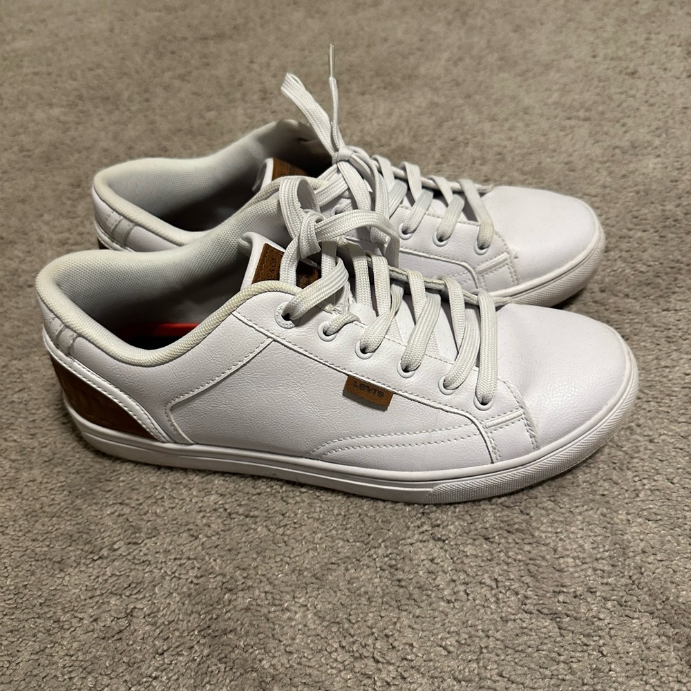 Levi's Casual Sneakers - Jeffrey 501. White/tan